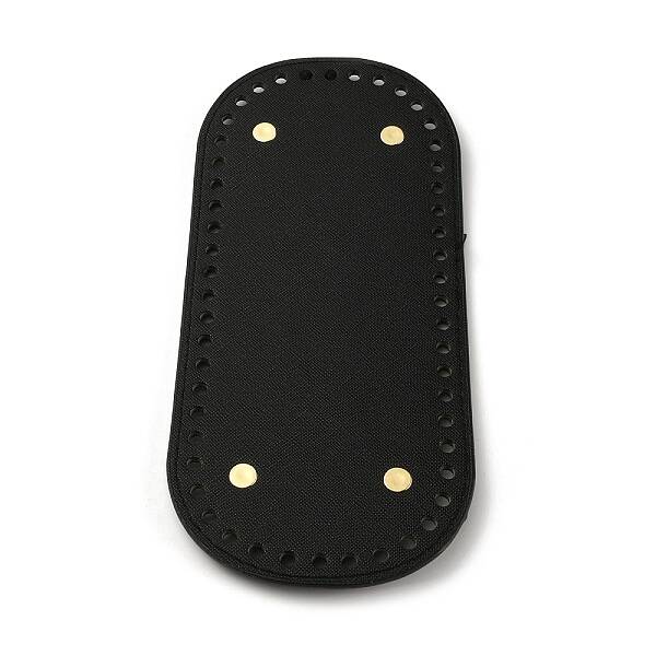 Oval PU Leather Knitting Crochet Bags Nail Bottom Shaper Pad