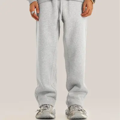 EVELLYHOOTD 600GSM Straight-Leg & Cuffed Baggy Fleece Sweatpants – Unisex Retro Streetwear for Spring, Fall & Winter | Soft...