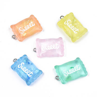 Transparent Resin Pendants