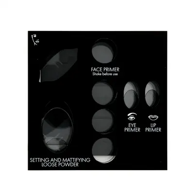 Empty matte makeup display Pupa black with 8 slots