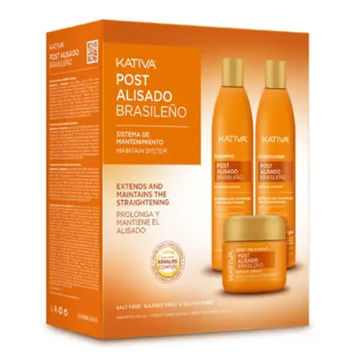 Brazilian straightening kit Kativa Post 2 x 225 ml + 150 ml