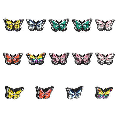 14Pcs 7 Colors Silicone Beads