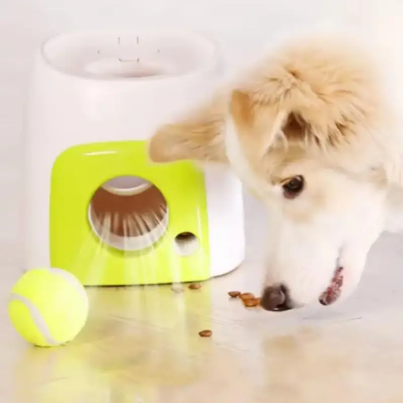 Pet Ball Toy, 1 Box Interactive Therapy Slow Feeding Toys for Dogs, Ball Thrower, Creative Food Reward Machine Ball Throwing ...