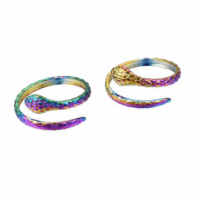 Snake Wrap Cuff Rings