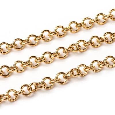 Ion Plating(IP) 304 Stainless Steel Rolo Chains