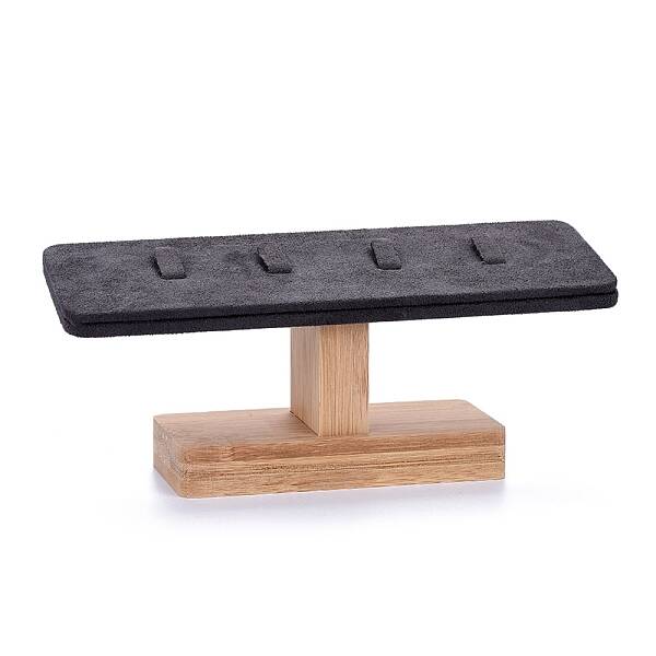 T-Bar Microfiber Cloth Ring Display Stands