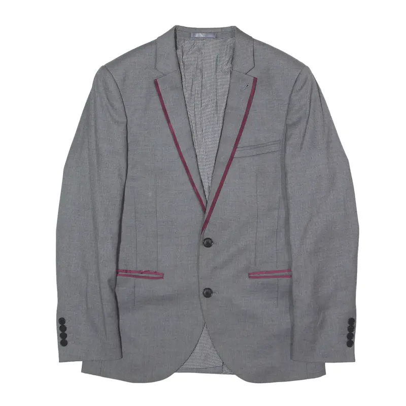 NEXT Slim Fit Blazer Jacket Grey Mens S