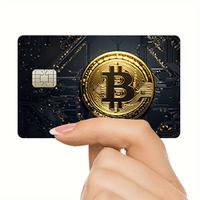Credit Debit Card Sticker, Ultra-thin Shiny Matte Finish Waterproof Scratch Resistant Durable Card Sticker, Compatible with S...