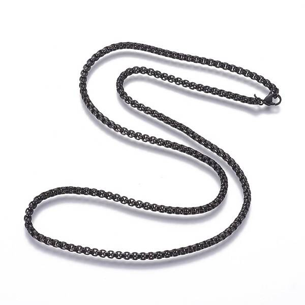 304 Stainless Steel Box Chain Necklaces