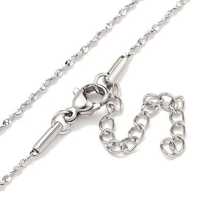 Non-Tarnish 304 Stainless Steel Serpentine Chain Necklaces