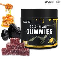 Newrish Gold Grade 100% Pure Shilajit Gummies | 85+ Trace Minerals & Fulvic Acid | Non-GMO Men's Supplement | All Natural | I...