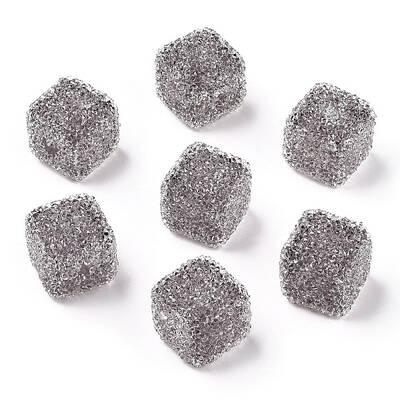 Drusy Cube Resin Rhinestone Beads