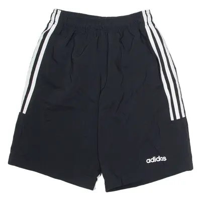 ADIDAS Mesh Lined Mens Sports Shorts Black Relaxed S W22