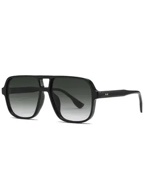 Simple Style Square Aviator Frame Glasses, Aviator Shades, Modern Casual Glasses for Everyday Use, Accessories for Outdoor Ac...