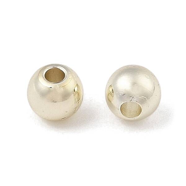 Rack Plating Brass Round Beads