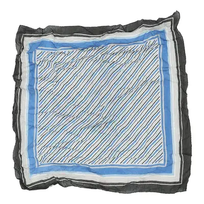 Unbranded Striped Scarf - No Size Blue Viscose