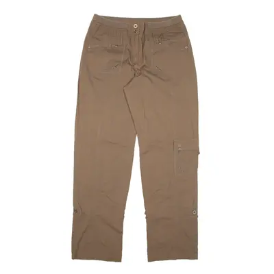 CHICO'S Cargo Y2K Trousers Brown Relaxed Straight Womens W30 L31