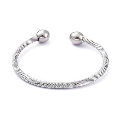 Tarnish Resistant 304 Stainless Steel Cuff Bangles