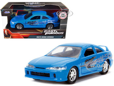 Mia's Acura Integra Light Blue with Graphics Fast & Furious Movie 1/32 Diecast Model Car by Jada