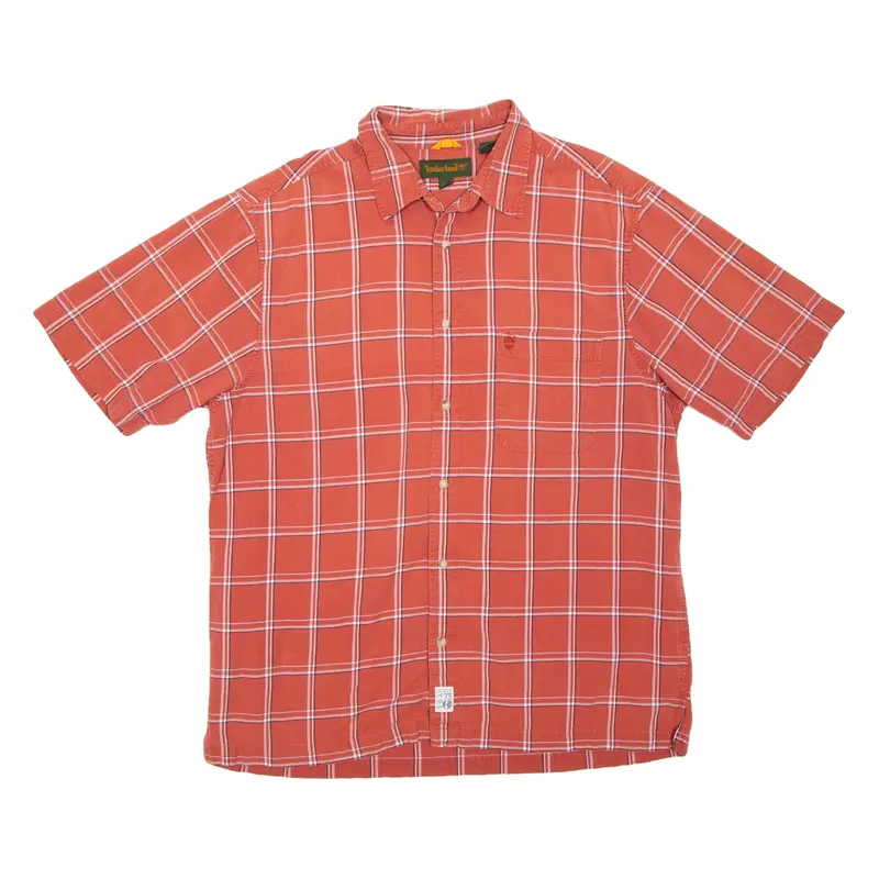 TIMBERLAND Mens Shirt Red Check XL