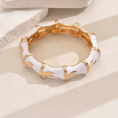 Vintage European & American Style Zinc Alloy Hinged Bangles for Women