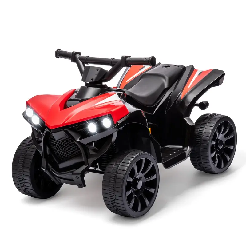 Garvee Ride - P Series: 6V Quad ATV for Kids Toddler 3+ years, Max 55lb Capacity ,With LED, Music, Foot Pedal, Wear-Resista...