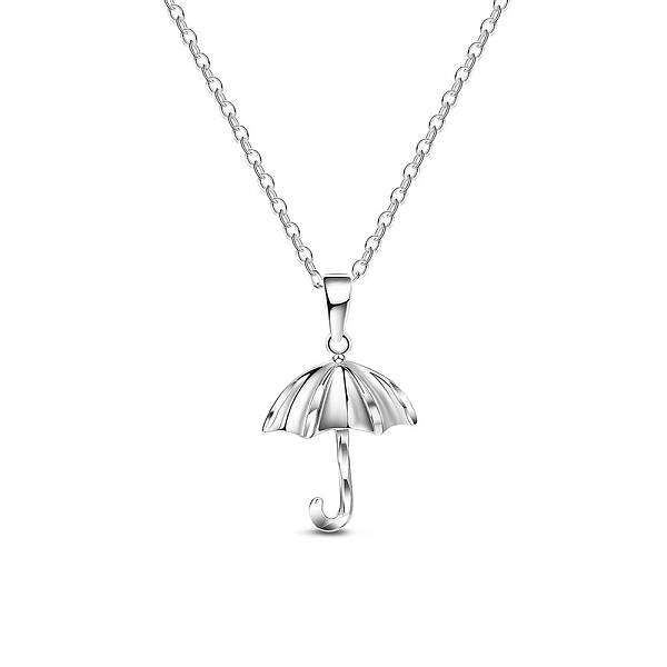 Cute Design Rhodium Plated 925 Sterling Silver Necklace