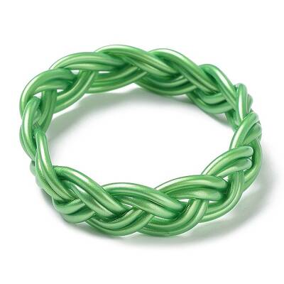 Plastic Cord Braided Stretch Bracelets