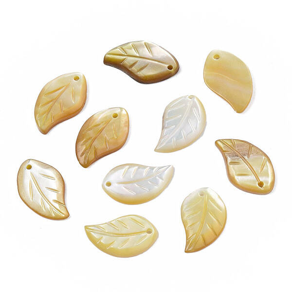 Natural Yellow Shell Pendants