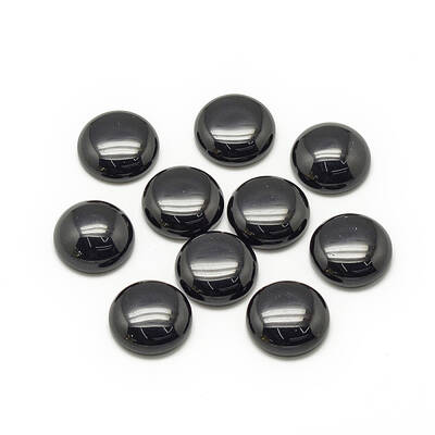 Synthetic Black Stone Cabochons