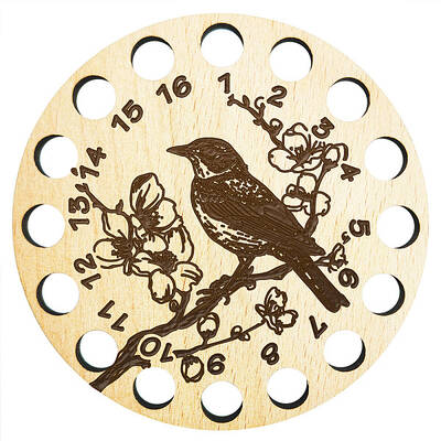 16-Position Wood Embroidery Thread Storage Trays