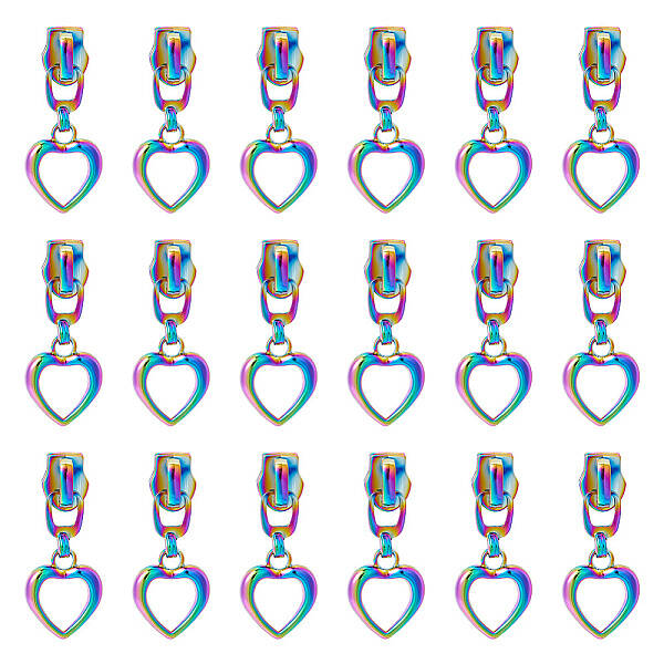 18Pcs Zinc Alloy Zipper Puller