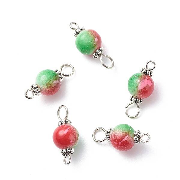 Two Tone Resin Connector Charms