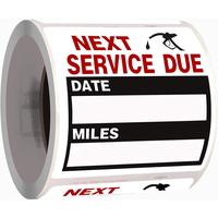 Oil Change Auto Maintenance Service Due Reminder Stickers Labels 100 count/Roll Stickers,Easy-Peel with No , Easy to Write On...
