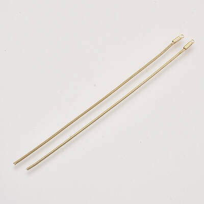 Brass Snake Chain Tassel Pendants