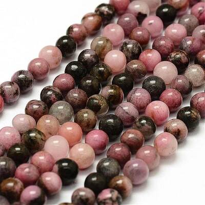 Natural Rhodonite Beads Strands