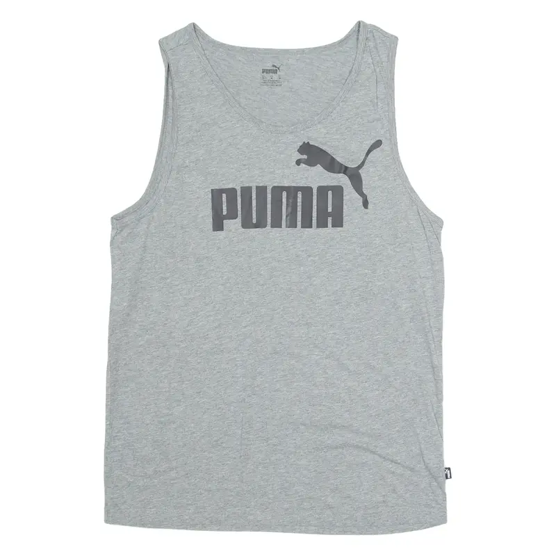 PUMA Mens Vest Grey Sleeveless M