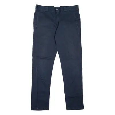DICKIES Workwear Mens Trousers Blue Slim Skinny W33 L29