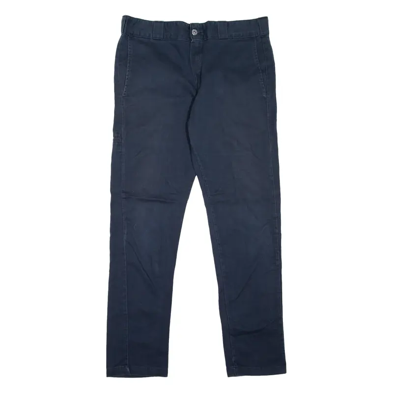 DICKIES Workwear Mens Trousers Blue Slim Skinny W33 L29