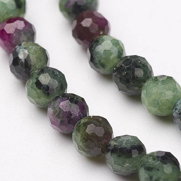 Natural Ruby in Zoisite Bead Strands
