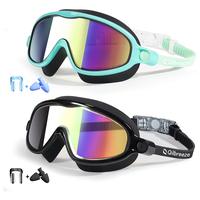 Qilbreeze Swim Goggles 2 Pack Anti-Fog Anti-UV Wide View Swimming Goggles for Kids 3-15 with Nose Clip & Ear Plugs Supplier W...