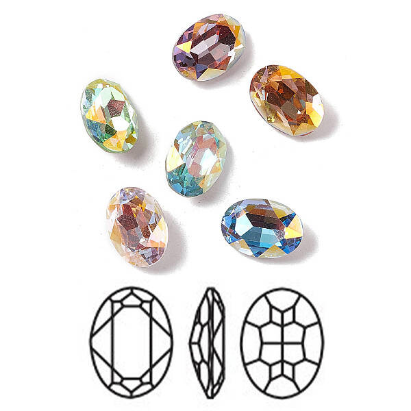 K9 Glass Rhinestone Cabochons