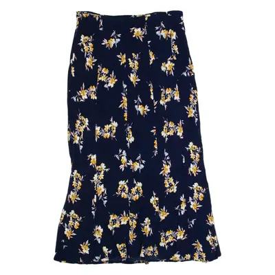 JOULES Womens Maxi Skirt Blue Long Viscose Floral UK 14