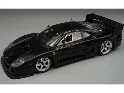Ferrari F40 LM Black with Silver 5 Spoke Rims Press Version (1996) Mythos Series Limited Edition to 40 pieces Worldwide 1/18 ...
