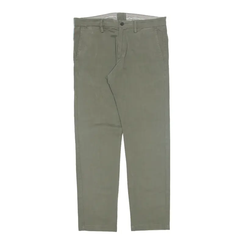 MARLBORO Classics Trousers Green Regular Tapered Mens W35 L32