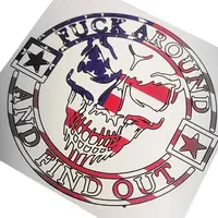 F@*k around and find out Sticker - Patriotic American Flag Design - Durable & High-Quality Material - Easy to Install for Not...