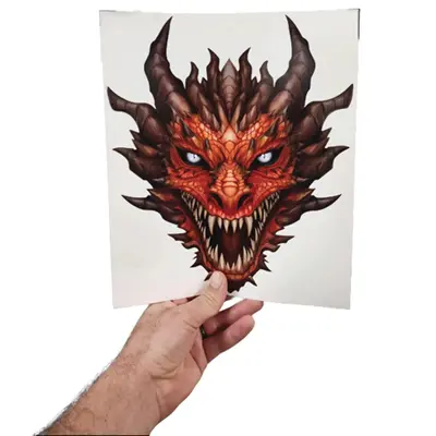 Dragon Decal – Premium Dragon Head Stickers for Trucks and Cars – Dragon Stickers with Reflective Eyes Dragons– Cool an...