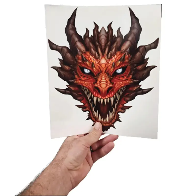 Dragon Decal – Premium Dragon Head Stickers for Trucks and Cars – Dragon Stickers with Reflective Eyes Dragons– Cool an...