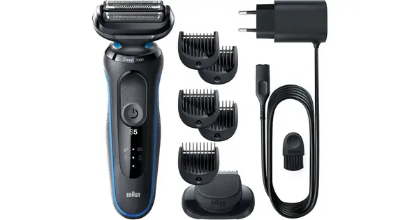 Braun Series 5 51-B1500S Electric Razor + Replacement Head Blue Pcs