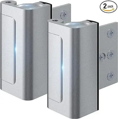 Home Security Door Lock for Inward Swinging Door,Door Reinforcement Lock to Prevent Unauthorized Entry,Extra Security Door Lo...